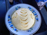 Homemade butter from the rural milk